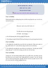 Đề ôn tập học kì 2 Văn 8 - Đề số 6